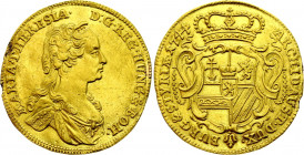 Austria Dukat 1744
KM# 1755, N# 160809; Gold (.986) 3.33 g.; Maria Theresia; Graz Mint.; XF, unmounted.