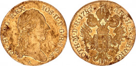 Austria Dukat 1787 A
KM# 1886, N# 89318; Gold., 3.45 g.; Francis II; aXF.