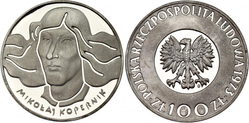 Poland 100 Zlotych 1973 MW
Y# 68; N# 153827; Silver., Proof; Nikolai Kopernik.