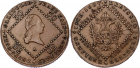 Austria 30 Kreuzer 1807 A
KM# 2149, N# 7068; Franz I; XF.