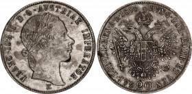 Austria 20 Kreuzer 1855 E
KM# 2211; N# 7094; Silver; Franz Joseph I; Mint: Karlsburg; XF-.