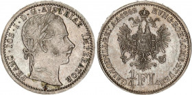 Austria 1/4 Florin 1862 A
KM# 2214; Schön# 123; N# 13806; Silver; Franz Joseph I; Mint: Vienna; XF-AUNC.