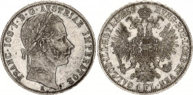 Austria 1 Florin 1859 A
KM# 2219; N# 7004; Silver; Franz Joseph I; Mint: Vienna; XF-AUNC.