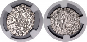 Armenia Levon I 1 Tram 1198 - 1219 (ND) NGC MS 63
N# 37315; Silver; Levon I (1198-1219); UNC.