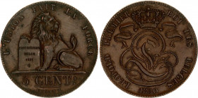 Belgium 5 Centimes 1850 
KM# 5, N# 268; Leopold I; AUNC.