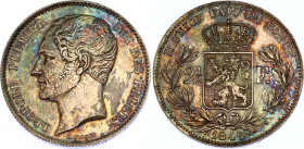 Belgium 2-1/2 Francs 1849 
KM# 12; N# 296; Silver; Leopold I; UNC, with amazing toning.