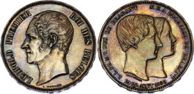 Belgium 5 Francs 1853 
X# M2.1; N# 30255; Silver; Leopold I, Mintage 32000 pcs; UNC- with minor hairlines & amazing toning.