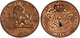 Belgium 1 Centime 1882 
KM# 33; N# 517; French text; Copper; Leopold II; UNC, mint luster.