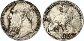 Belgium 50 Centimes 1901 
KM# 51; N# 286; Silver; Leopold II; UNC, mint luster.