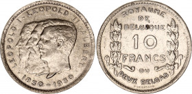 Belgium 2 Belga / 10 Francs 1930
KM# 99, Mor# 380, LA# BFM-148, Schön# 64; N# 503; Nickel; Albert I (1909-1934); Centennial of Belgium's Independence...