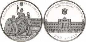 Ukraine 5 Hryven 2011
KM# 613, N# 97264; Silver., Proof; Ivan Franko National University of Lviv; UNC, With Original Box & Certificate.