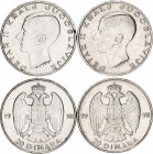 Yugoslavia 2 x 20 Dinara 1938
KM# 23, N# 7471; Silver; Peter II; UNC.