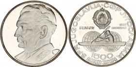 Yugoslavia 1500 Dinara 1982
KM# 94; Schön# 80; N# 30293; Silver; International Canoeing Championships; Mintage 36'000; Proof.
