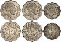 Iraq Lot of 3 Coins 1931 - 1933 AH 1349 - 1352
KM# 97, 98; Faisal I; VF- XF, nice details.