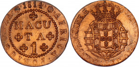 Angola 1 Macuta 1814 
KM# 46; N# 33201; Copper; João; AUNC-UNC.