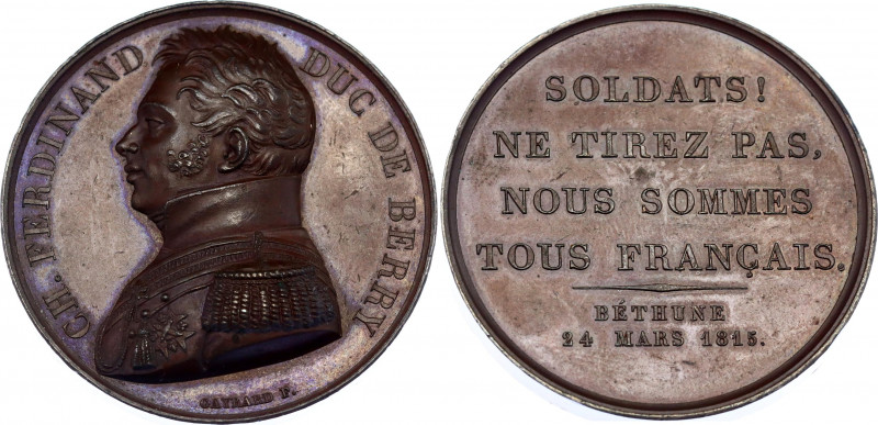 France Béthune Commemorative Medal "Duke of Berry Charles of Bourbon" 1815
Coll...