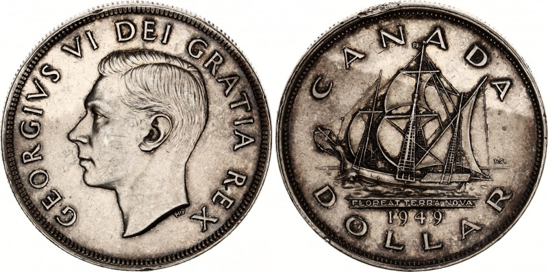 Canada 1 Dollar 1949
KM# 47; Schön# 46; N# 452; Silver; George VI; Accession of...