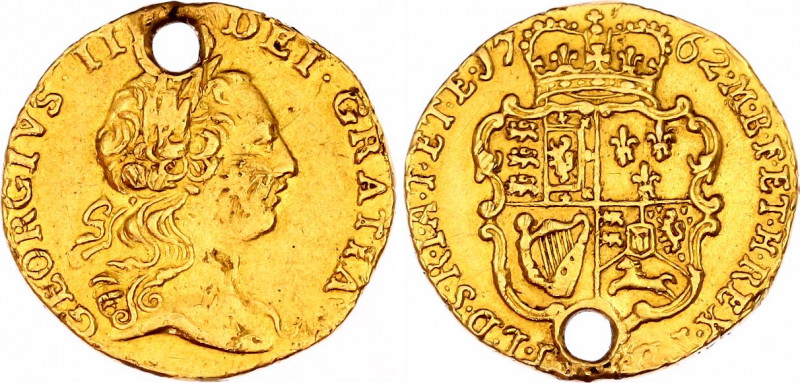 Great Britain 1/4 Guinea 1762 
KM# 592; N# 13141; Gold (.916) 2.04 g.; George I...