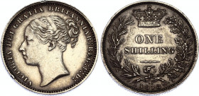 Great Britain 1 Shilling 1878 Overstrike
KM# 734, N# 7248; Die number "60"; Silver; Victoria; XF+.