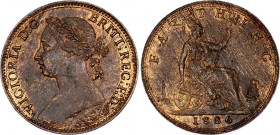 Great Britain 1 Farthing 1886
KM# 753; Sp# 3958; N# 1013; Bronze; Victoria; AUNC.