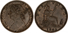 Great Britain 1 Farthing 1893
KM# 753; Sp# 3958; N# 1013; Bronze; Victoria; Mint: London; XF.