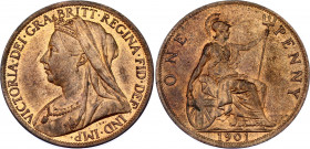 Great Britain 1 Penny 1901
KM# 790; Sp# 3961; N# 670; Bronze; Victoria; AUNC.