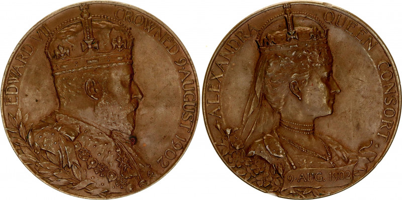 Great Britain Commemorative Bronze Medal "Coronation of Edward VII" 1902
Eimer ...