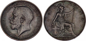 Great Britain 1 Farthing 1912
KM# 808.1; Sp# 4059; N# 4097; Bronze; George V; AUNC dark toned.