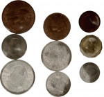 Great Britain Mint Set of 9 Coins 1953
KM# MS101 (KM# 881-883, 886, 889-893); Elizabeth II; UNC.