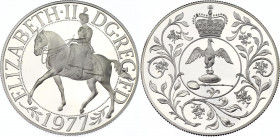 Great Britain 25 New Pence 1977
KM# 920a; Sp# LL2; N# 13825; Silver; Elizabeth II; 25th Anniversary of Accession of Queen Elizabeth II; Mint: London;...
