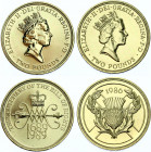 Great Britain 2 x 2 Pounds 1986 - 1989
KM# 947, 960; Various Motives; UNC.