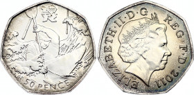 Great Britain 50 Pence 2011
KM# 1168a; Sp# LO8; N# 42809; Silver; Elizabeth II; XXX Olympiad in London 2012 - Canoeing; Mint: Llantrisant; Mintage: 8...
