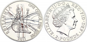 Great Britain 2 Pounds 2011 
KM# 1230 N# 23404; Silver; Britannia; 1 Ounce; UNC.