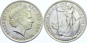 Great Britain 2 Pounds 2013 
KM# 1267; N# 59887; Silver; Britannia; UNC with minor hairlines.