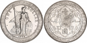 Great Britain 1 Trade Dollar 1902 B
KM# T5, N# 8472; Silver; British Trade Dollar; UNC with mint luster.