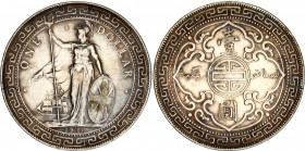 Great Britain 1 Trade Dollar 1911 B
KM# T5; N# 8472; Silver; Victoria; Mint: Bombay; XF-AUNC.
