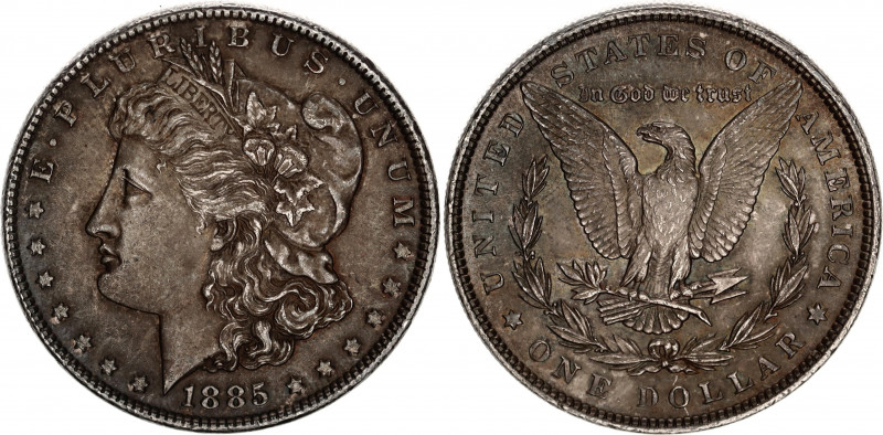 United States 1 Dollar 1885
KM# 110; N# 1492; Silver; "Morgan Dollar"; Mint: Ph...