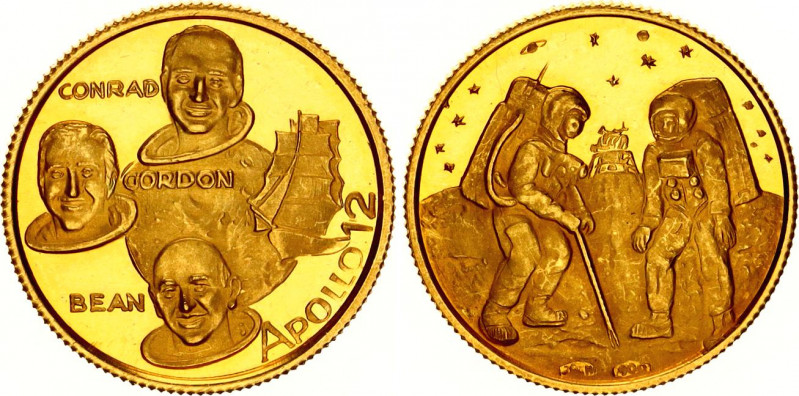 United States Commemorative Gold Medal "2nd Landing on the Moon: Conrad, Gordon,...