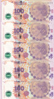 Argentina, 100 Pesos, 2012, UNC, p358, (Total 5 banknotes)
UNC
Eva Peron
Estimate: USD 20-40
