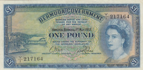 Bermuda, 1 Pound, 1957, VF(+), p20b
VF(+)
Queen Elizabeth II. Potrait
Estimate: USD 100-200