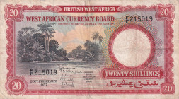 British West Africa, 20 Shillings, 1957, VF, p10a
VF
Estimate: USD 40-80