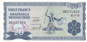 Burundi, 20 Francs, 1973, UNC, p21b
UNC
Estimate: USD 50-100