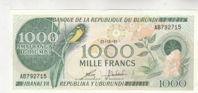 Burundi, 1.000 Francs, 1991, AUNC(-), p31d
AUNC(-)
Estimate: USD 40-80