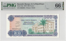 Burundi, 500 Francs, 1979, UNC, p34a
UNC
PMG 66 EPQ
Estimate: USD 400-800