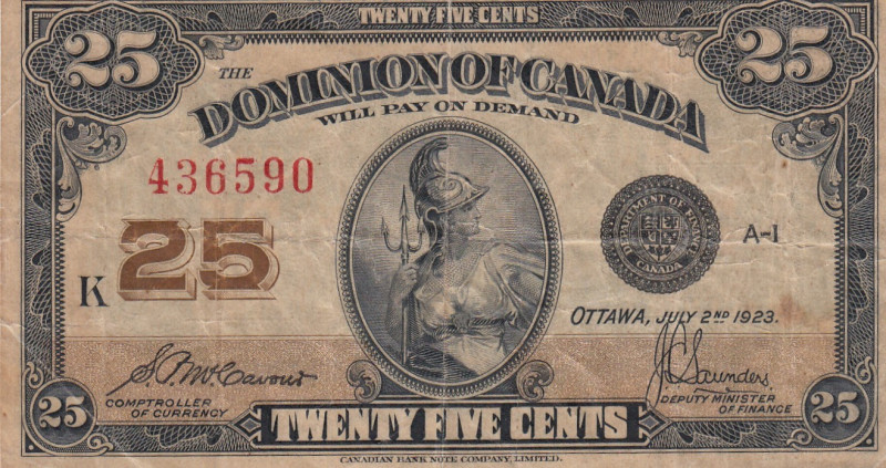 Canada, 25 Cents, 1923, VF, p11b
VF
Estimate: USD 20-40