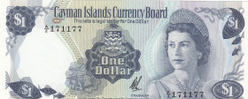 Cayman Islands, 1 Dollar, 1971, UNC, p1b
UNC
Queen Elizabeth II. Potrait
Estimate: USD 20-40
