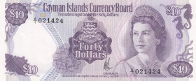 Cayman Islands, 40 Dollars, 1981, UNC, p9a
UNC
Queen Elizabeth II. Potrait
Estimate: USD 175-350