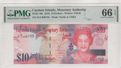 Cayman Islands, 10 Dollars, 2010, UNC, p40a
UNC
PMG 66 EPQ, Queen Elizabeth II. Potrait
Estimate: USD 40-80