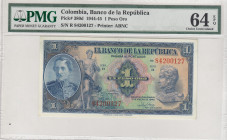 Colombia, 1 Peso Oro, 1945, UNC, p380d
UNC
PMG 64 EPQ
Estimate: USD 100-200