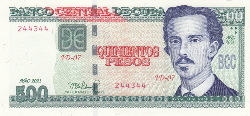 Cuba, 500 Pesos, 2021, UNC, p131
UNC
Estimate: USD 30-60